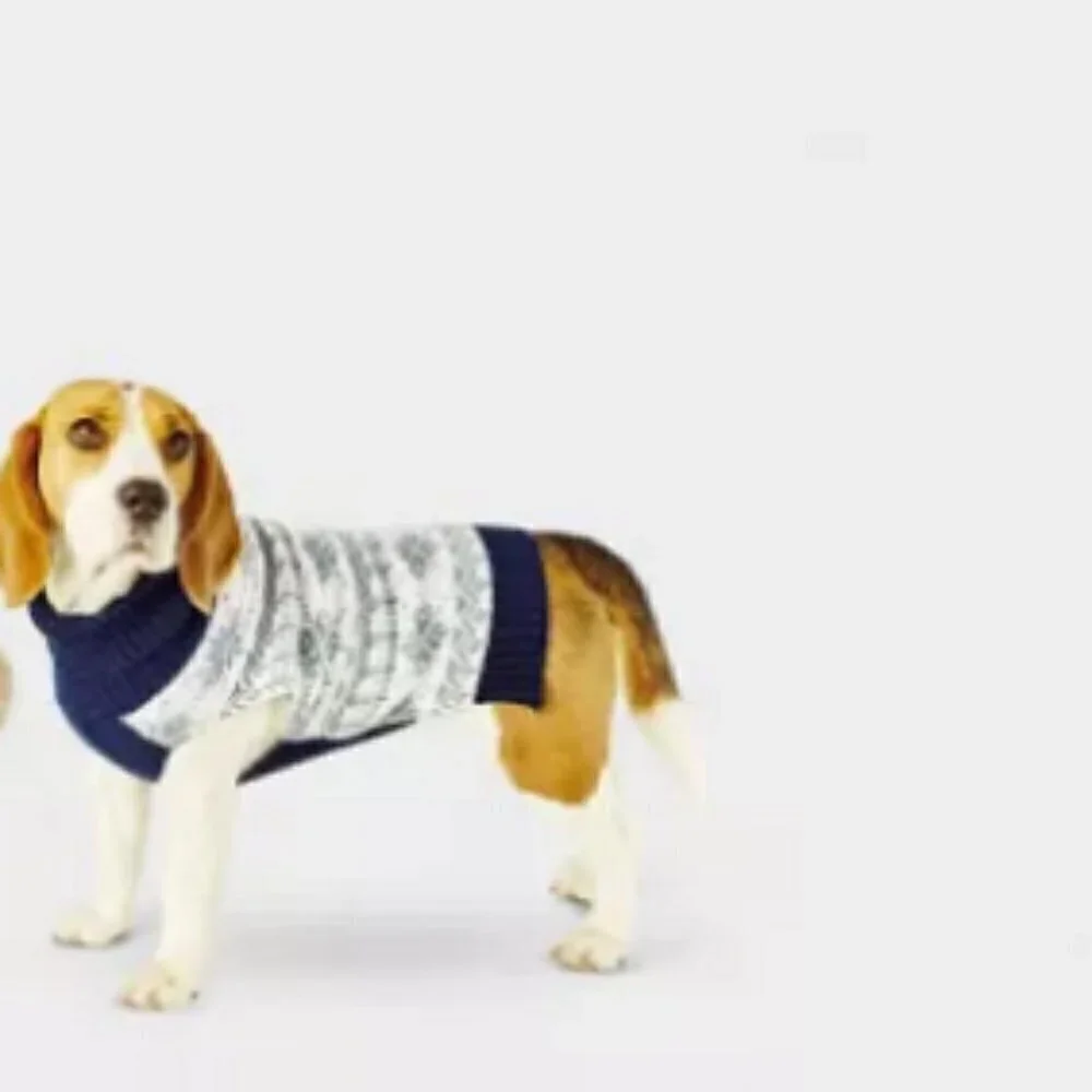 Target Pet Snowflake Dog & Cat Sweater| Wondershop Pull On Turtle Neck NWOT